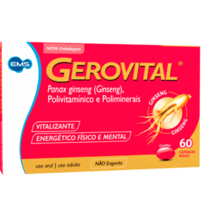 Polivitamínico Gerovital com 60 Cápsulas